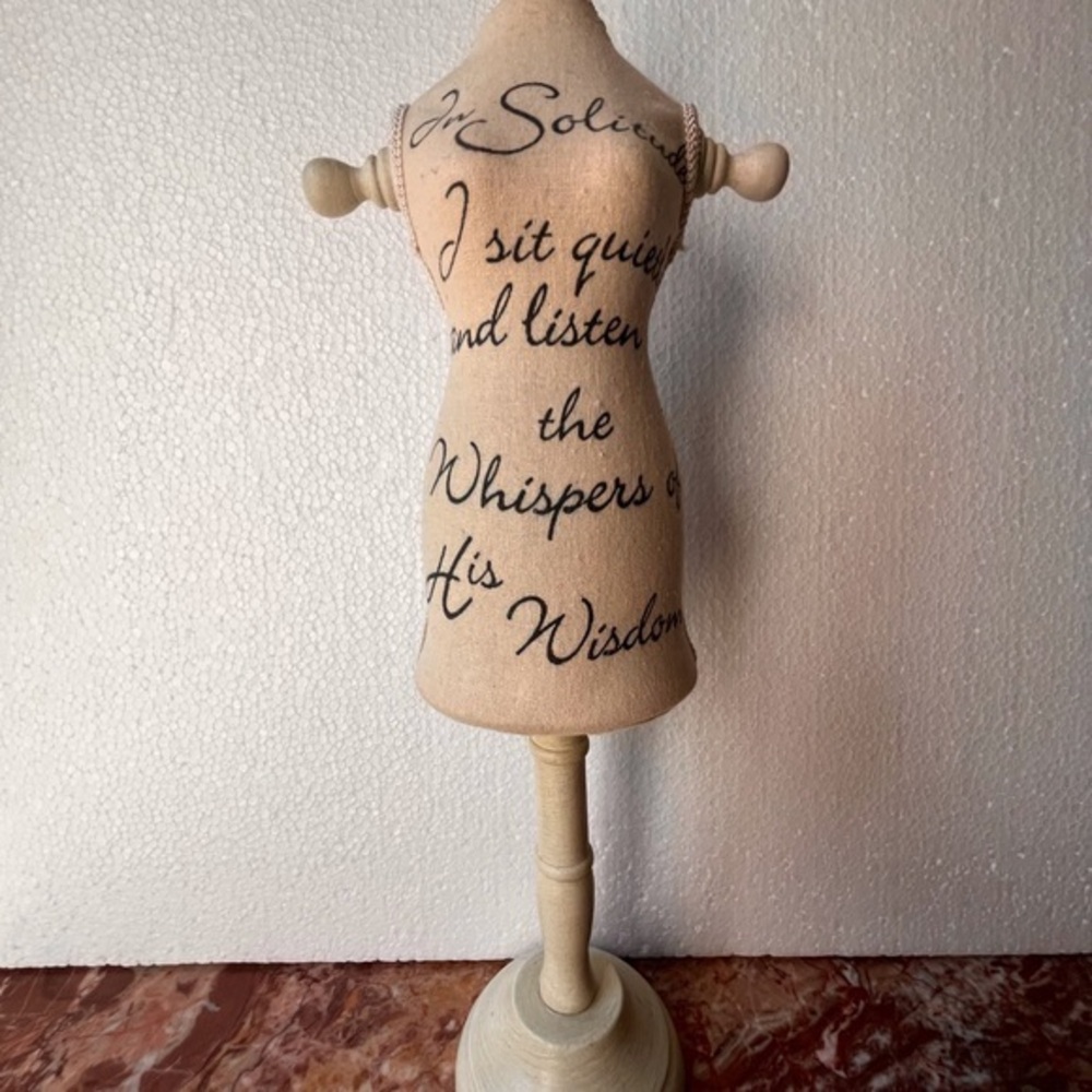 Vintage female form jewelry display holder